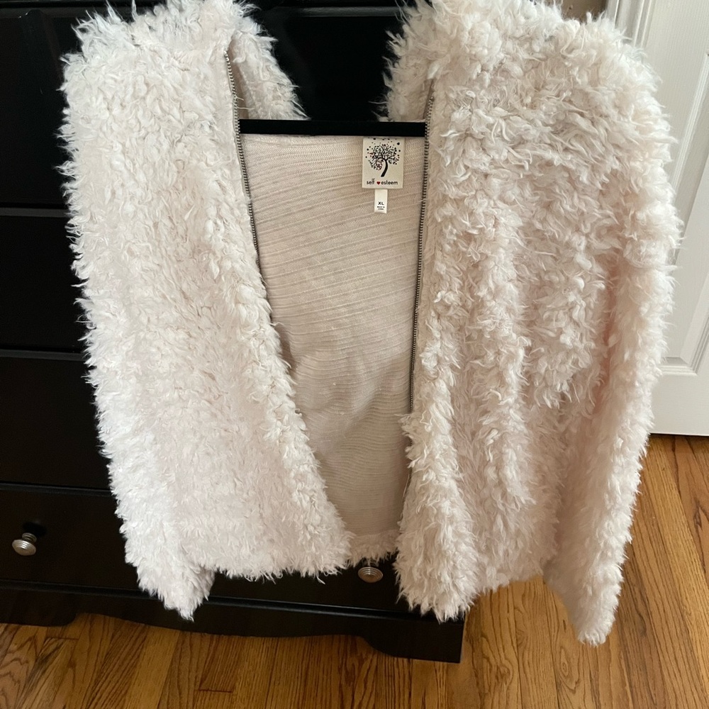 Cream Sherpa jacket